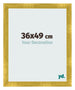 Cadre Photo 36x49cm Or Vintage MDF Pisa De Face Mesure | Yourdecoration.fr