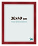 Cadre Photo 36x49cm Vin Rouge Patine MDF Pisa De Face Mesure | Yourdecoration.fr