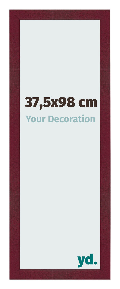 Cadre Photo 37 5x98 cm Vin Rouge Patine MDF Bologna De Face Mesure | Yourdecoration.fr