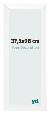 Cadre Photo 37 5x98cm Blanc Vintage MDF Pisa De Face Mesure | Yourdecoration.fr