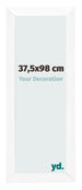Cadre Photo 37 5x98cm Blanc Vintage MDF Pisa De Face Mesure | Yourdecoration.fr