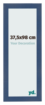Cadre Photo 37 5x98cm Bleu Fonce Patine MDF Pisa De Face Mesure | Yourdecoration.fr