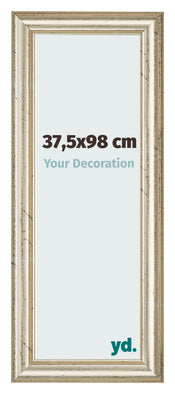 Cadre Photo 37 5x98cm Brillance Metallique MDF Lazio De Face Mesure | Yourdecoration.fr