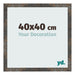 Cadre Photo 40x40 cm Metal Oxyde MDF Bologna De Face Mesure | Yourdecoration.fr