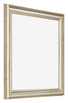 Cadre Photo 40x40cm Brillance Metallique MDF Lazio De Face Oblique | Yourdecoration.fr