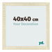Cadre Photo 40x40cm Chene Sonoma MDF Pisa De Face Mesure | Yourdecoration.fr