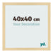 Cadre Photo 40x40cm Hêtre Décor MDF Bologna De Face Mesure | Yourdecoration.fr