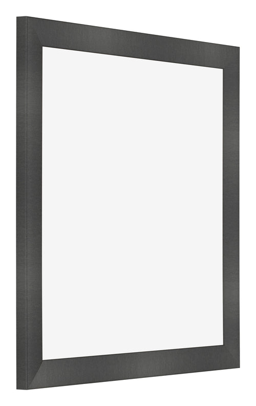 Cadre Photo 40x40cm Noir Argent Poli MDF Pisa De Face Oblique | Yourdecoration.fr