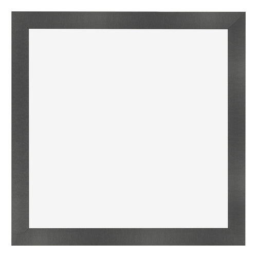 Cadre Photo 40x40cm Noir Argent Poli MDF Pisa De Face | Yourdecoration.fr