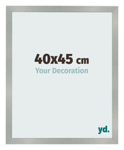 Cadre Photo 40x45cm Aluminium Brossé MDF Bologna De Face Mesure | Yourdecoration.fr