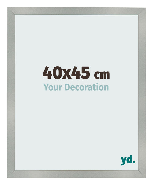 Cadre Photo 40x45cm Aluminium Brossé MDF Bologna De Face Mesure | Yourdecoration.fr