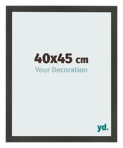 Cadre Photo 40x45cm Anthracite MDF Bologna De Face Mesure | Yourdecoration.fr