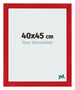 Cadre Photo 40x45cm Rouge MDF Pisa De Face Mesure | Yourdecoration.fr
