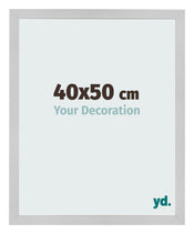 Cadre Photo 40x50cm Acier Inoxydable MDF Bologna De Face Mesure | Yourdecoration.fr