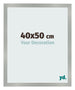 Cadre Photo 40x50cm Aluminium Brossé MDF Bologna De Face Mesure | Yourdecoration.fr
