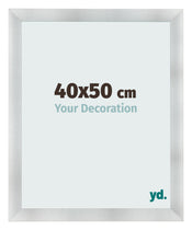 Cadre Photo 40x50cm Aluminium Brosse MDF Pisa De Face Mesure | Yourdecoration.fr