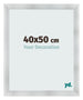 Cadre Photo 40x50cm Aluminium Brosse MDF Pisa De Face Mesure | Yourdecoration.fr