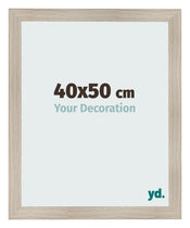 Cadre Photo 40x50cm Chene Rustique MDF Pisa De Face Mesure | Yourdecoration.fr