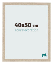 Cadre Photo 40x50cm Chêne Sonoma MDF Bologna De Face Mesure | Yourdecoration.fr