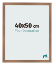 Cadre Photo 40x50cm Cuivre Décor MDF Bologna De Face Mesure | Yourdecoration.fr