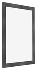 Cadre Photo 40x50cm Noir Argent Poli MDF Pisa De Face Oblique | Yourdecoration.fr