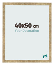 Cadre Photo 40x50cm Or Antique MDF Bologna De Face Mesure | Yourdecoration.fr