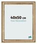 Cadre Photo 40x50cm Or Antique MDF Lazio De Face Mesure | Yourdecoration.fr