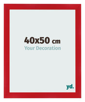 Cadre Photo 40x50cm Rouge MDF Pisa De Face Mesure | Yourdecoration.fr