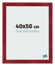 Cadre Photo 40x50cm Vin Rouge Patine MDF Pisa De Face Mesure | Yourdecoration.fr