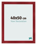 Cadre Photo 40x50cm Vin Rouge Patine MDF Pisa De Face Mesure | Yourdecoration.fr