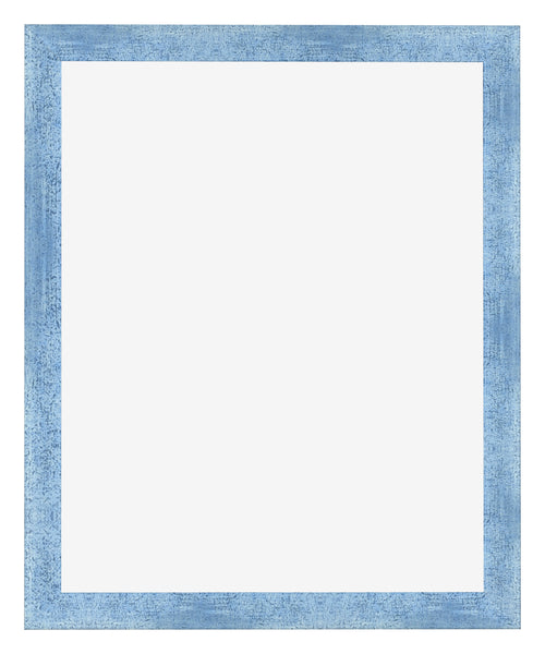 Cadre Photo 40x55cm Bleu Brillant Patine MDF Pisa De Face | Yourdecoration.fr