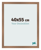 Cadre Photo 40x55cm Cuivre Décor MDF Bologna De Face Mesure | Yourdecoration.fr