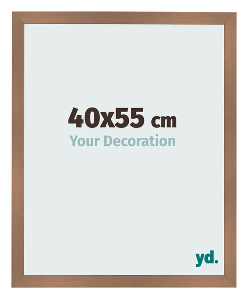 Cadre Photo 40x55cm Cuivre Décor MDF Bologna De Face Mesure | Yourdecoration.fr