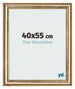 Cadre Photo 40x55cm Or Antique MDF Lazio De Face Mesure | Yourdecoration.fr
