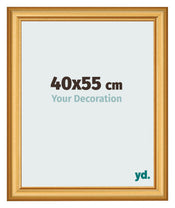 Cadre Photo 40x55cm Or Mat MDF Lazio De Face Mesure | Yourdecoration.fr