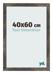 Cadre Photo 40x60 cm Metal Oxyde MDF Bologna De Face Mesure | Yourdecoration.fr