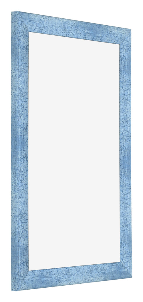 Cadre Photo 40x60cm Bleu Brillant Patine MDF Pisa De Face Oblique | Yourdecoration.fr