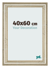 Cadre Photo 40x60cm Brillance Metallique MDF Lazio De Face Mesure | Yourdecoration.fr