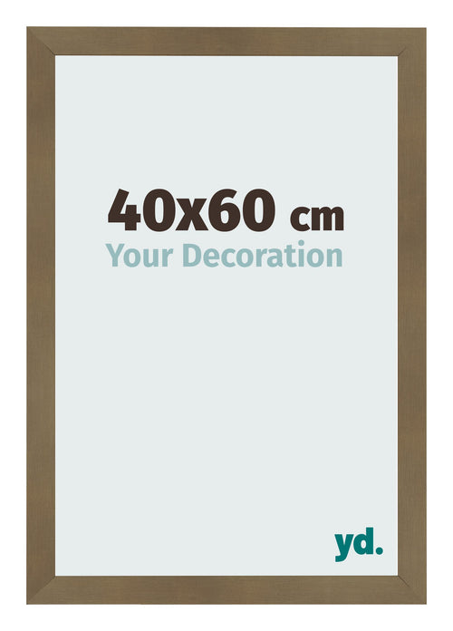 Cadre Photo 40x60cm Bronze Décor MDF Bologna De Face Mesure | Yourdecoration.fr