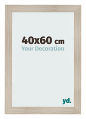 Cadre Photo 40x60cm Chene Rustique MDF Pisa De Face Mesure | Yourdecoration.fr