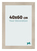 Cadre Photo 40x60cm Chene Rustique MDF Pisa De Face Mesure | Yourdecoration.fr