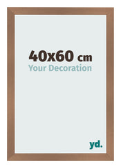Cadre Photo 40x60cm Cuivre Décor MDF Bologna De Face Mesure | Yourdecoration.fr