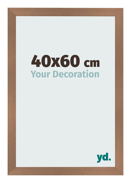 Cadre Photo 40x60cm Cuivre Décor MDF Bologna De Face Mesure | Yourdecoration.fr