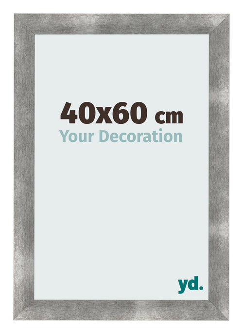 Cadre Photo 40x60cm Metal Vintage MDF Pisa De Face Mesure | Yourdecoration.fr