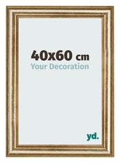 Cadre Photo 40x60cm Or Antique MDF Lazio De Face Mesure | Yourdecoration.fr