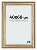 Cadre Photo 40x60cm Or Antique MDF Lazio De Face Mesure | Yourdecoration.fr