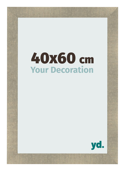 Cadre Photo 40x60cm Or Vintage MDF Pisa De Face Mesure | Yourdecoration.fr