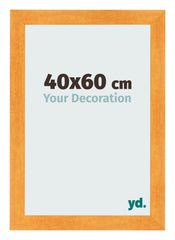Cadre Photo 40x60cm Orange MDF Pisa De Face Mesure | Yourdecoration.fr