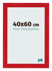 Cadre Photo 40x60cm Rouge MDF Pisa De Face Mesure | Yourdecoration.fr