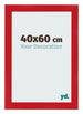 Cadre Photo 40x60cm Rouge MDF Pisa De Face Mesure | Yourdecoration.fr